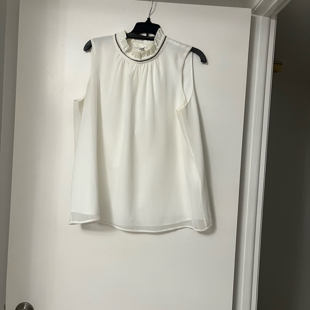 DKNY Ivory Satin Skirt
